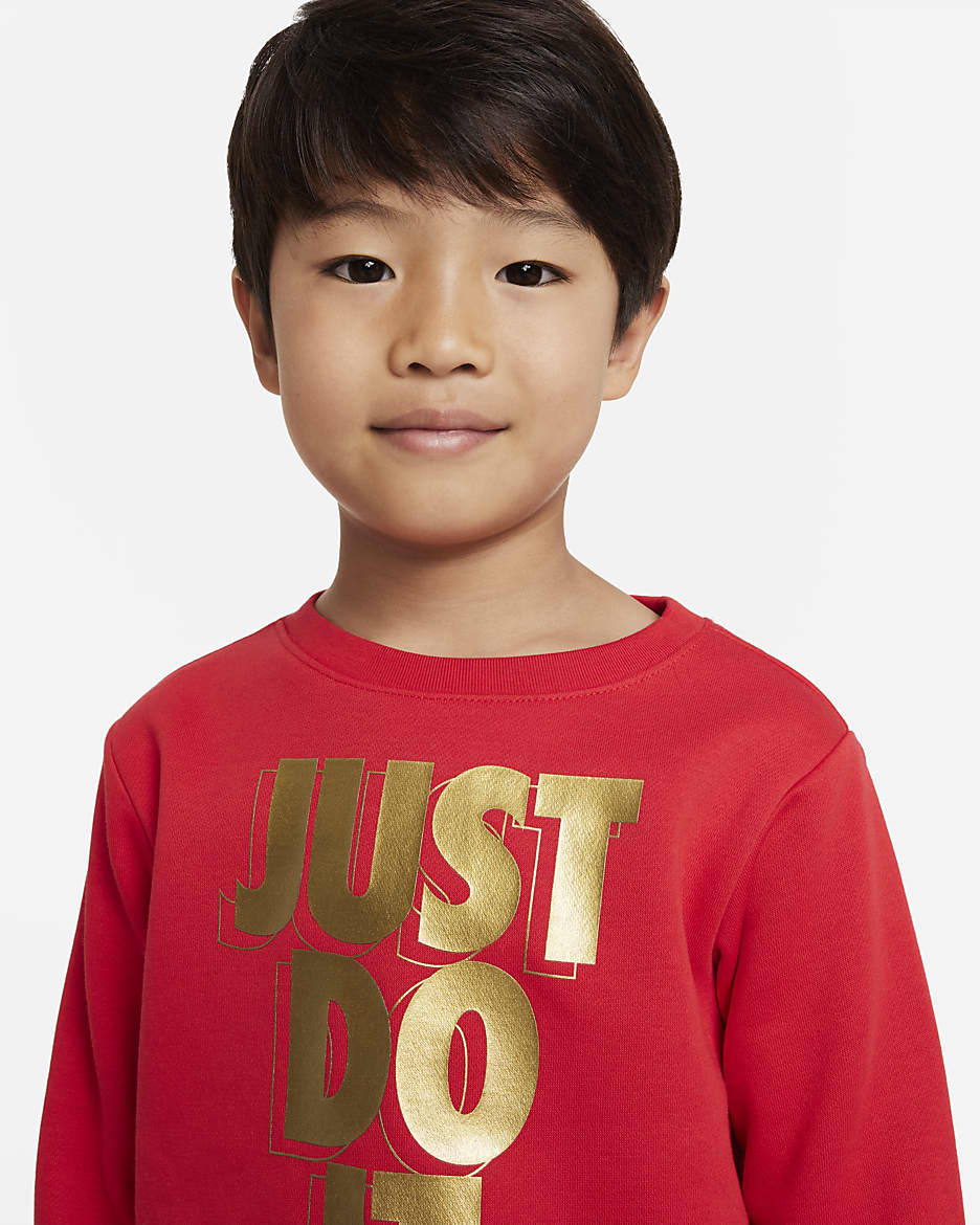 Nike Just Do It Gifting Crewneck Little Kids Crewneck. Nike